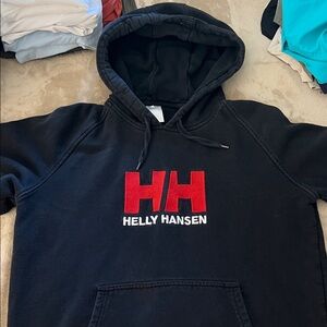 Helly Hansen Black Pullover with Red Emblem